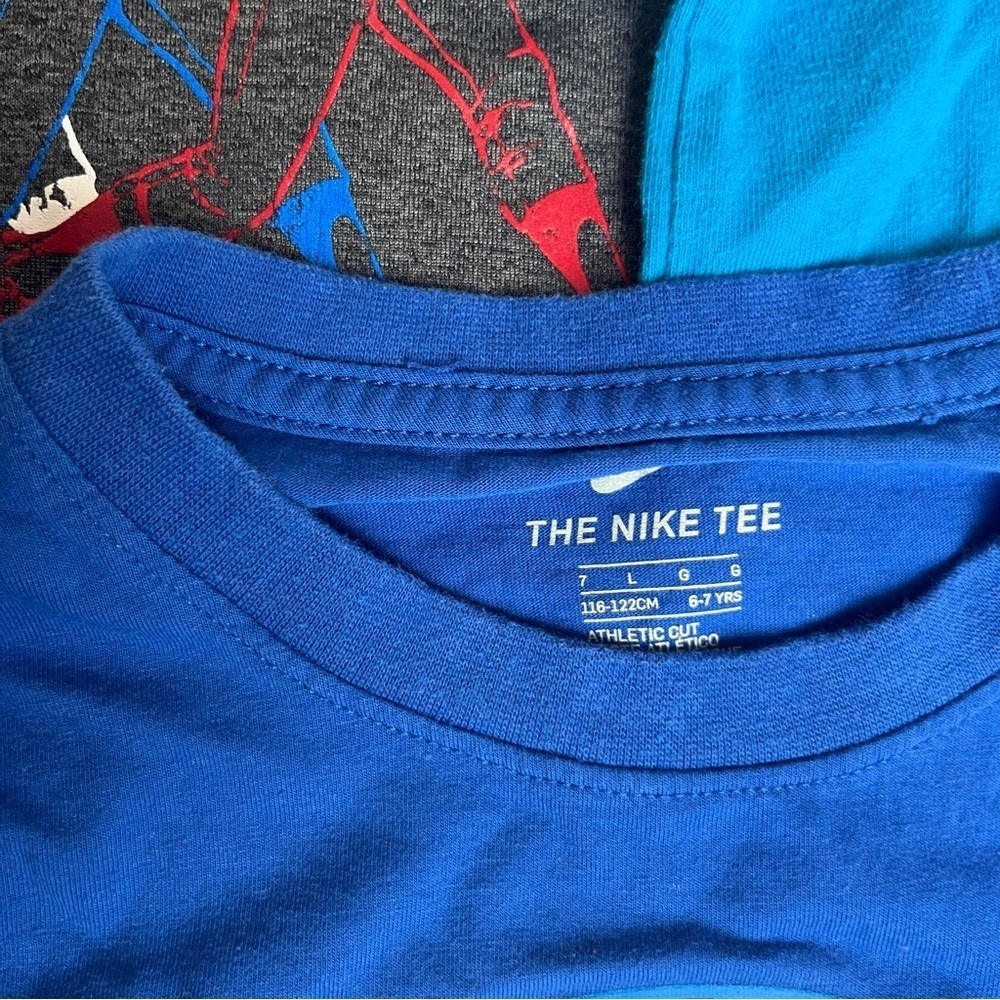 Nike Blue Short Sleeve Matching Set Athletic Tee - Picture 6 of 14